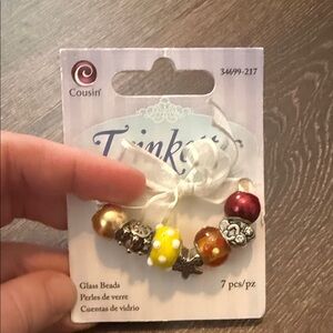 Cousin Tinkettes 7pc Glass Beads “ Beach “ Set